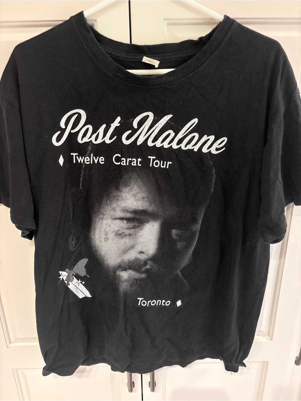 Post Malone twelve carat tour Toronto 2022 two sided black size large